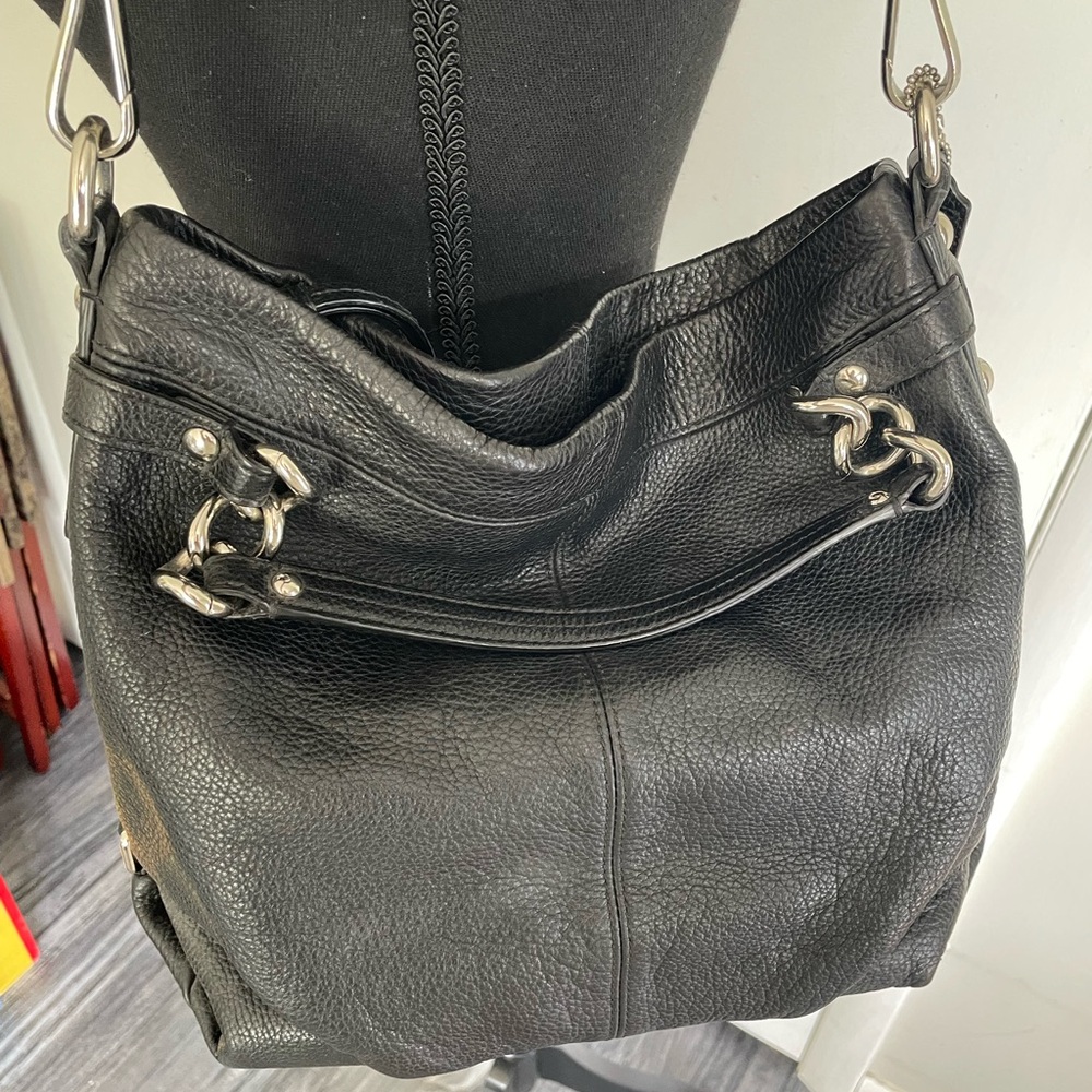 Coach Brooke Hobo Bag with Textured Leather